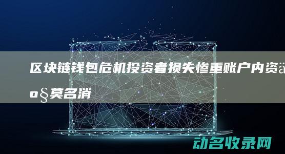 区块链钱包危机 投资者损失惨重 账户内资产莫名消失 (区块链钱包安全)
